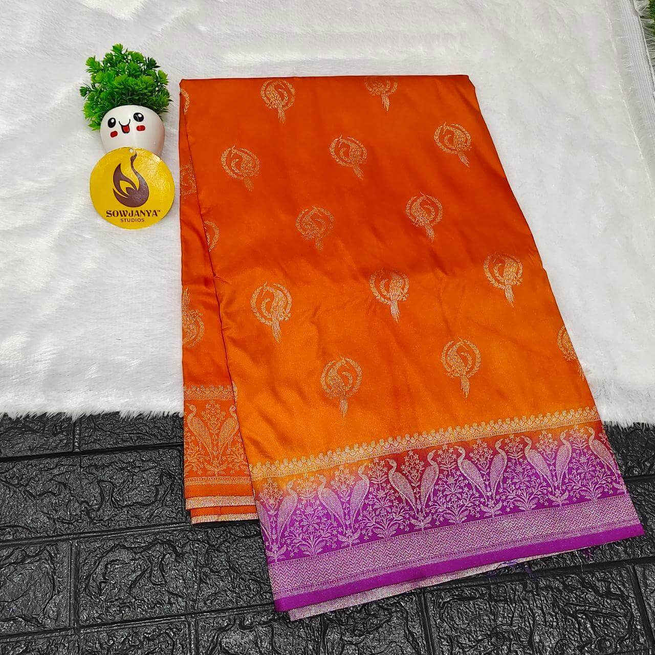 Pure Dola Silk with Zari work Sarees - SSPDS33