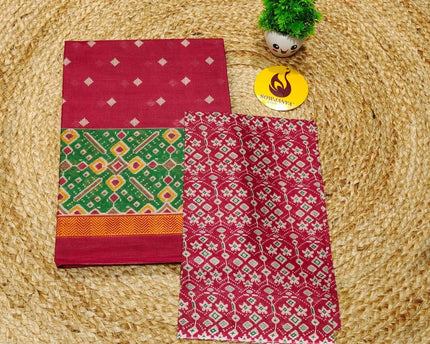 Premium Summer Cotton Sarees With Blouse-HEAT3
