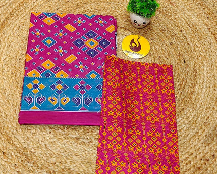 Premium Summer Cotton Sarees With Blouse HEAT18