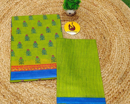 Premium Summer Cotton Sarees With Blouse HEAT16