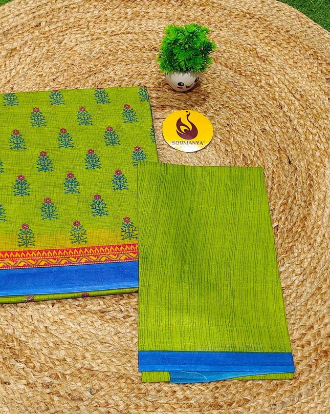 Premium Summer Cotton Sarees With Blouse HEAT16
