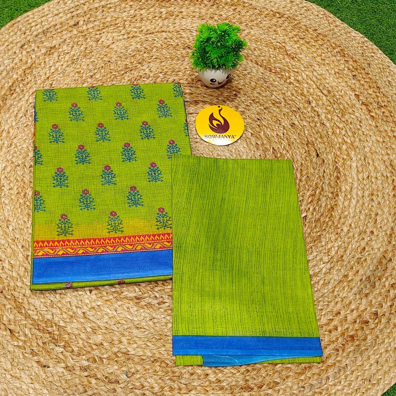 Premium Summer Cotton Sarees With Blouse HEAT16