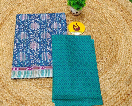 Premium Summer Cotton Sarees With Blouse HEAT15