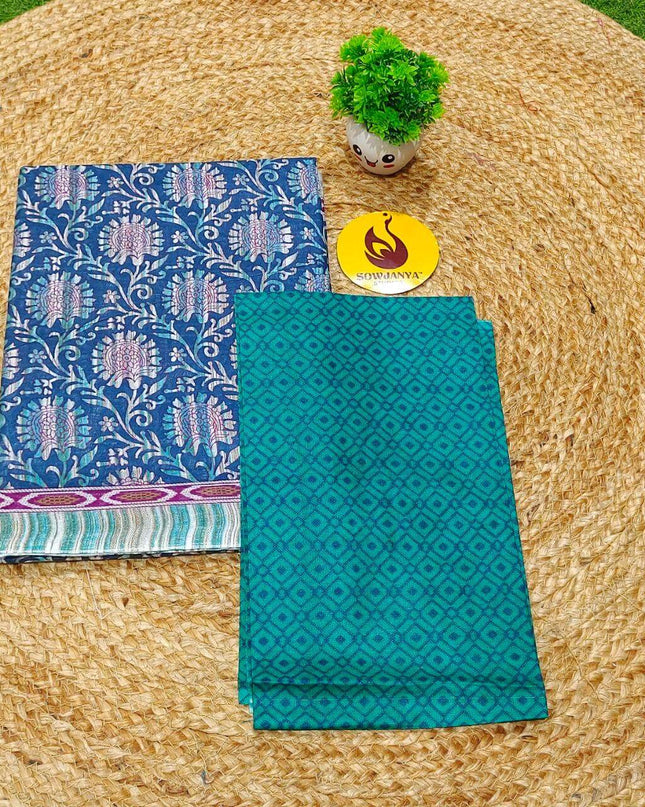 Premium Summer Cotton Sarees With Blouse HEAT15