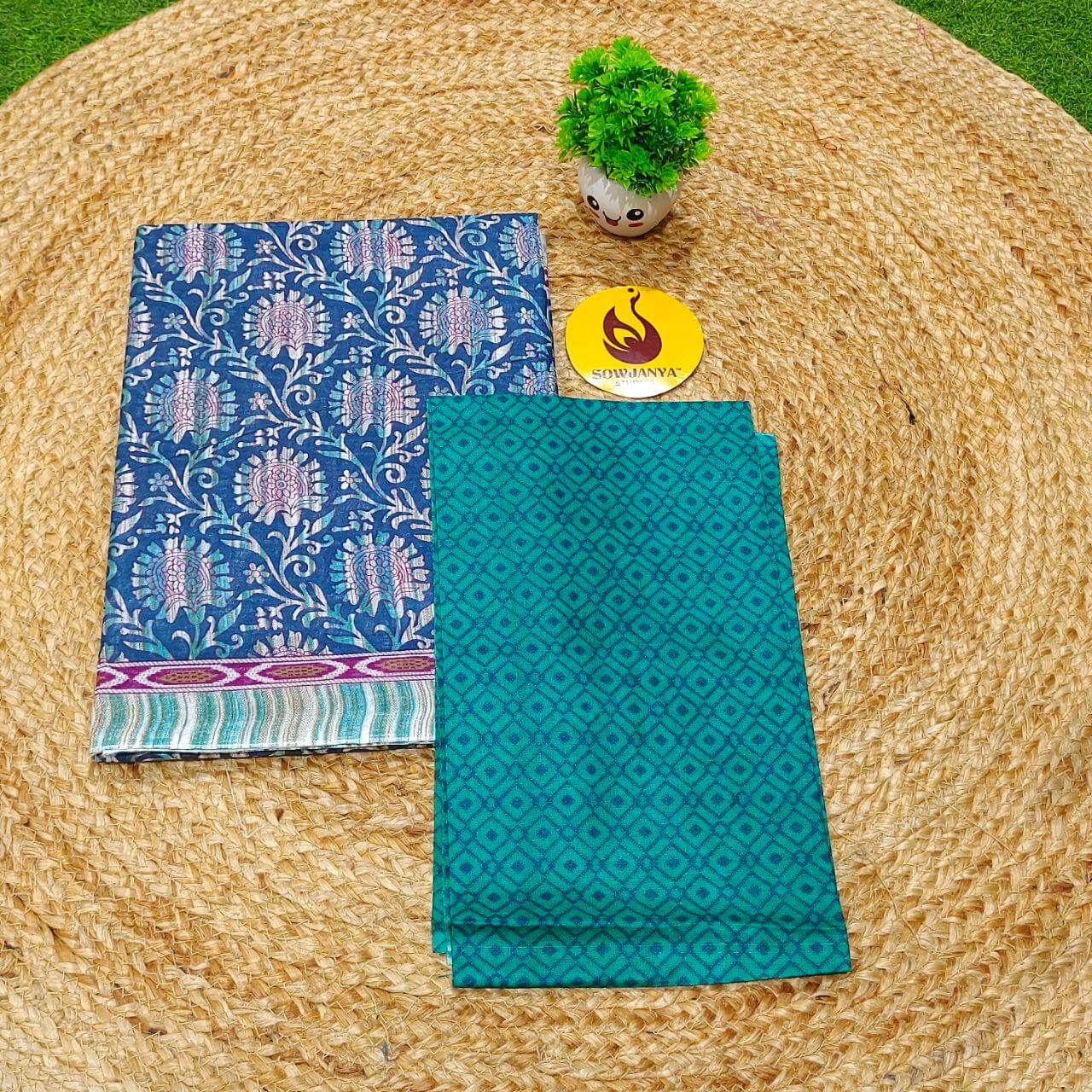 Premium Summer Cotton Sarees With Blouse HEAT15