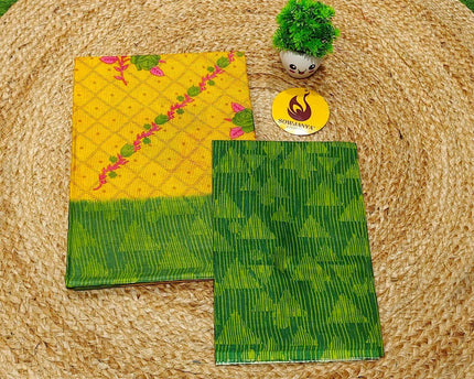 Premium Summer Cotton Sarees With Blouse-HEAT2
