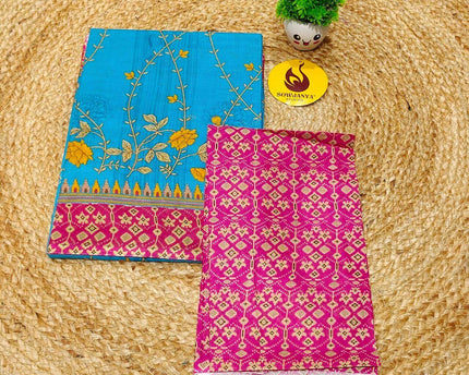 Premium Summer Cotton Sarees With Blouse-HEAT10
