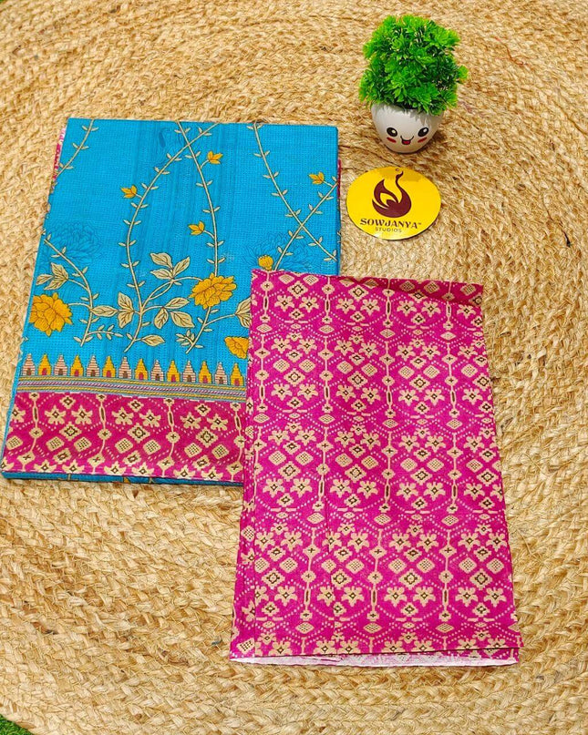 Premium Summer Cotton Sarees With Blouse-HEAT10