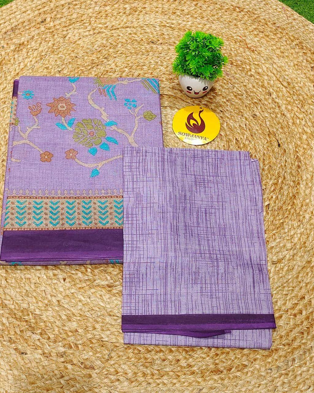 Premium Summer Cotton Sarees With Blouse-HEAT8