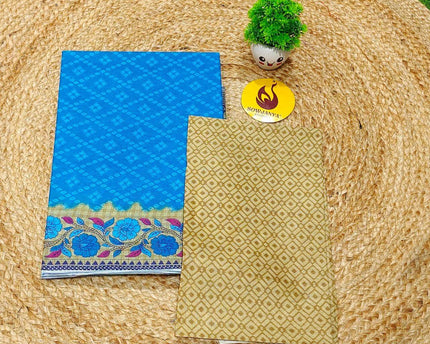 Premium Summer Cotton Sarees With Blouse-HEAT1