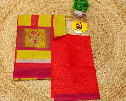Premium Summer Cotton Sarees With Blouse-HEAT7