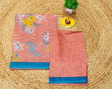 Premium Summer Cotton Sarees With Blouse-HEAT6