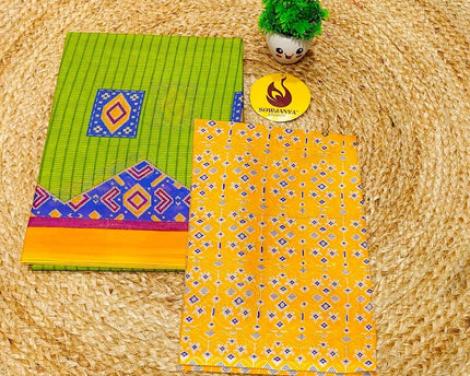 Premium Summer Cotton Sarees With Blouse-HEAT5