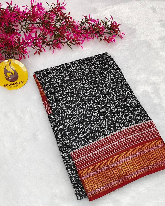 Premium Soft Mul Cotton With Jari boarder  Saree's- SSMUL41