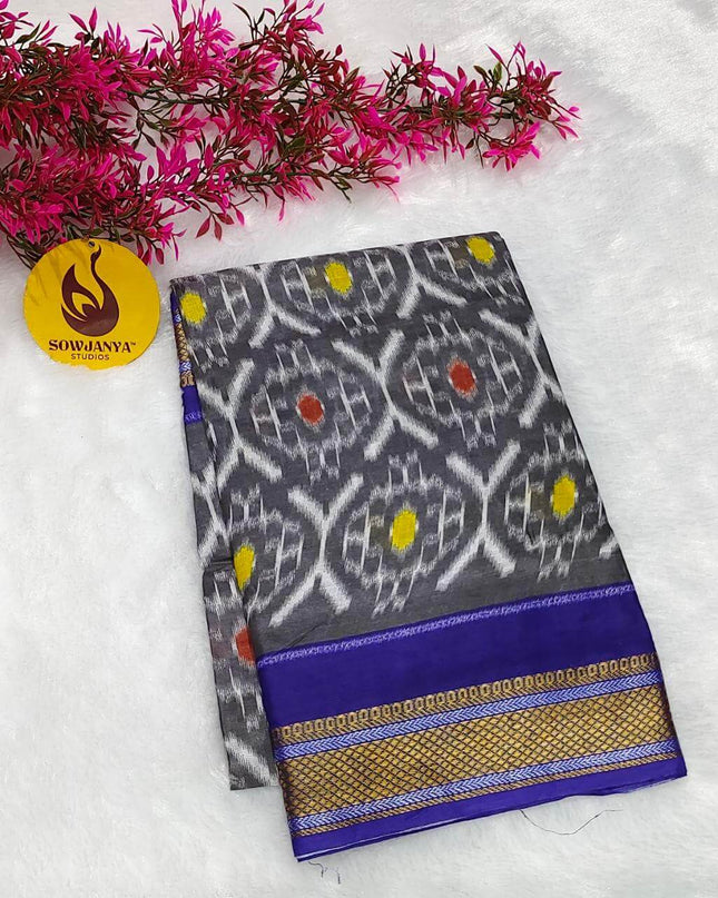 Premium Soft Mul Cotton With Jari boarder  Saree's- SSMUL57