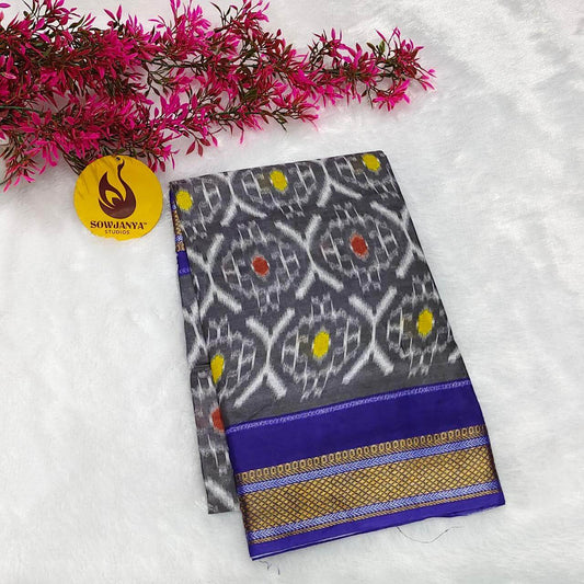 Premium Soft Mul Cotton With Jari boarder  Saree's- SSMUL57