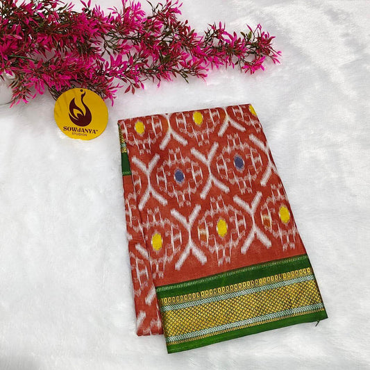 Premium Soft Mul Cotton With Jari boarder  Saree's- SSMUL61