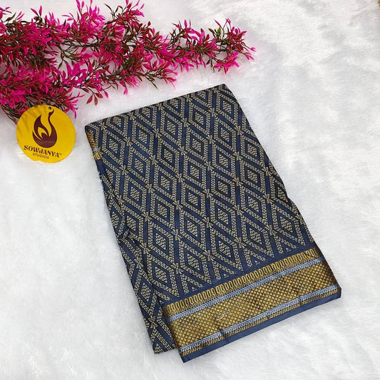 Premium Soft Mul Cotton With Jari boarder  Saree's- SSMUL63