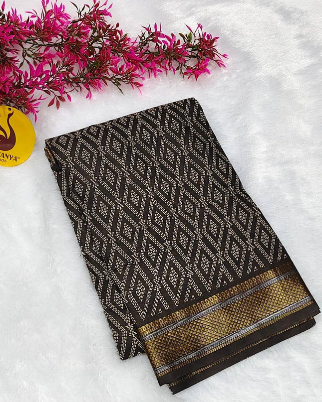 Premium Soft Mul Cotton With Jari boarder  Saree's- SSMUL64