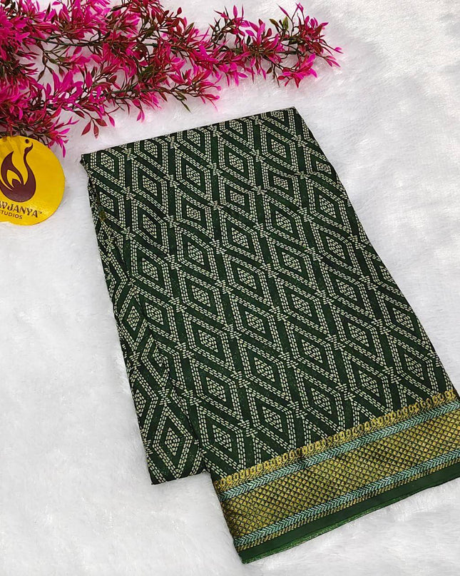 Premium Soft Mul Cotton With Jari boarder  Saree's- SSMUL65