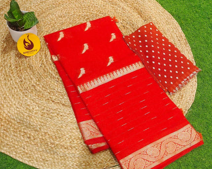 Premium Viscose Crape Georgette Saree - BEST023(orange)