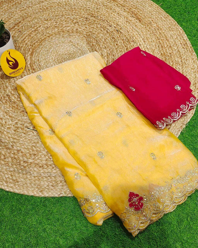 Premium Space Silk Sarees- SSSQU2