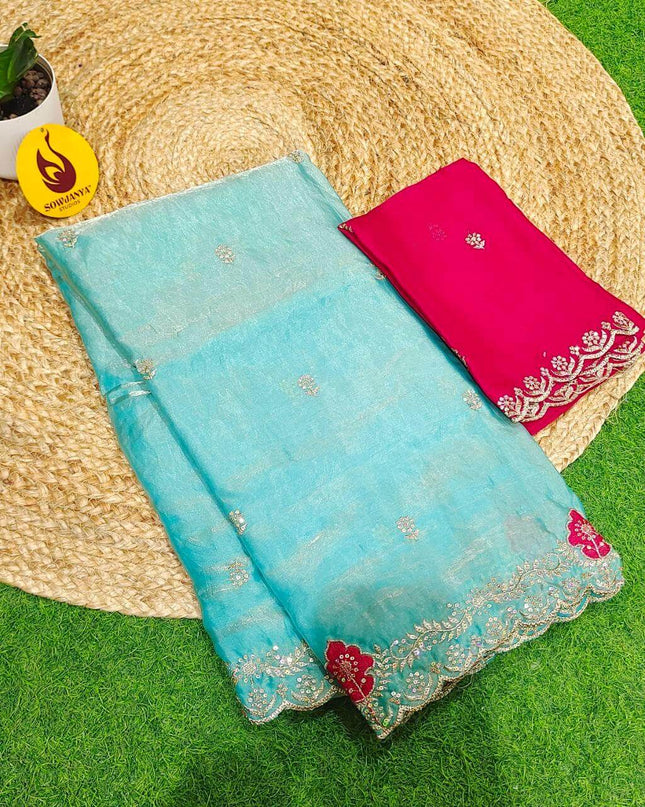 Premium Space Silk Sarees- SSSQU4