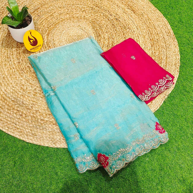 Premium Space Silk Sarees- SSSQU4