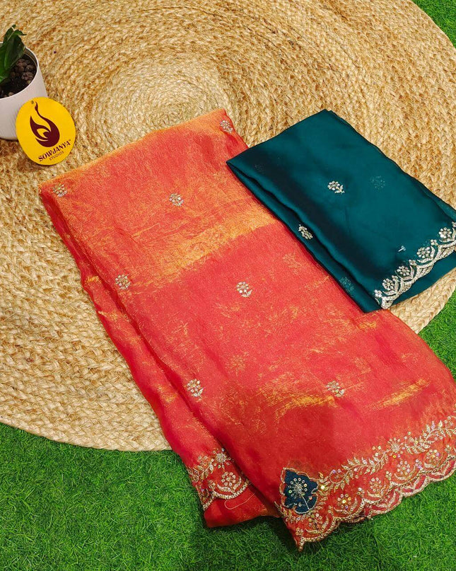 Premium Space Silk Sarees- SSSQU3