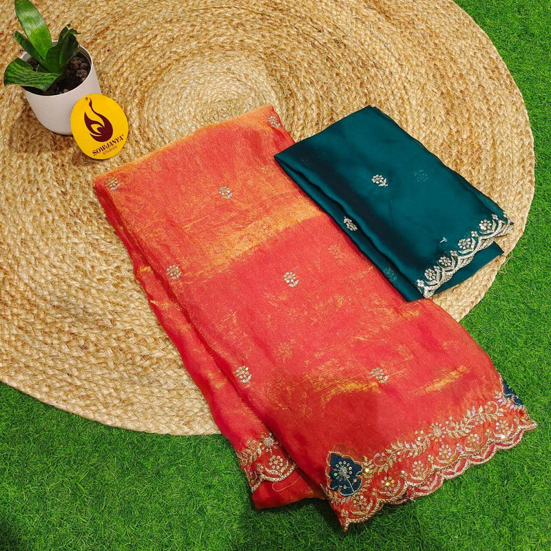 Premium Space Silk Sarees- SSSQU3