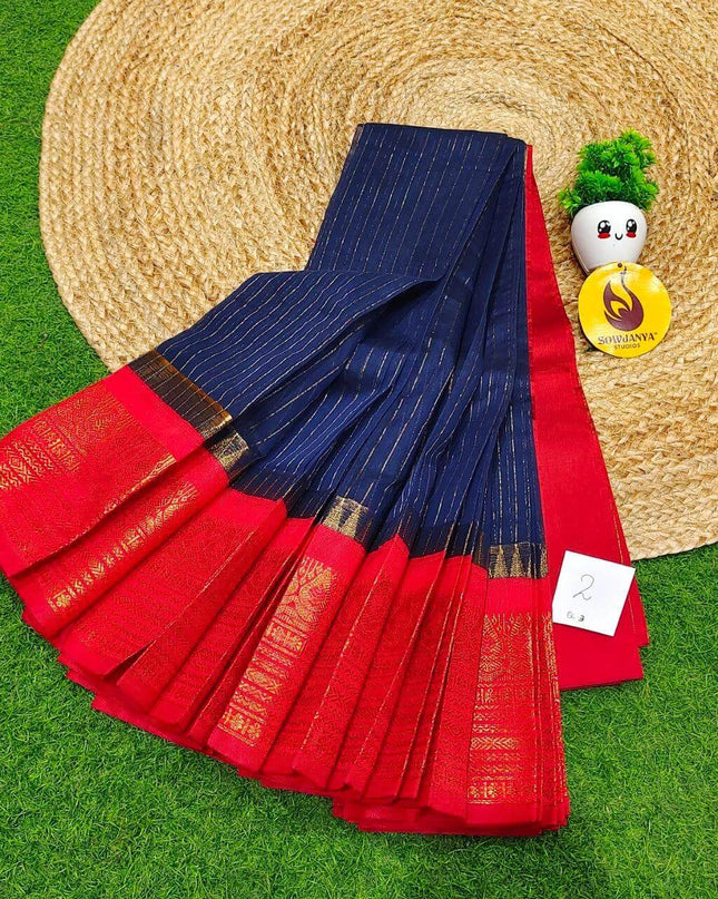 Seiko Gadwal Cotton Sarees -ROYAL2