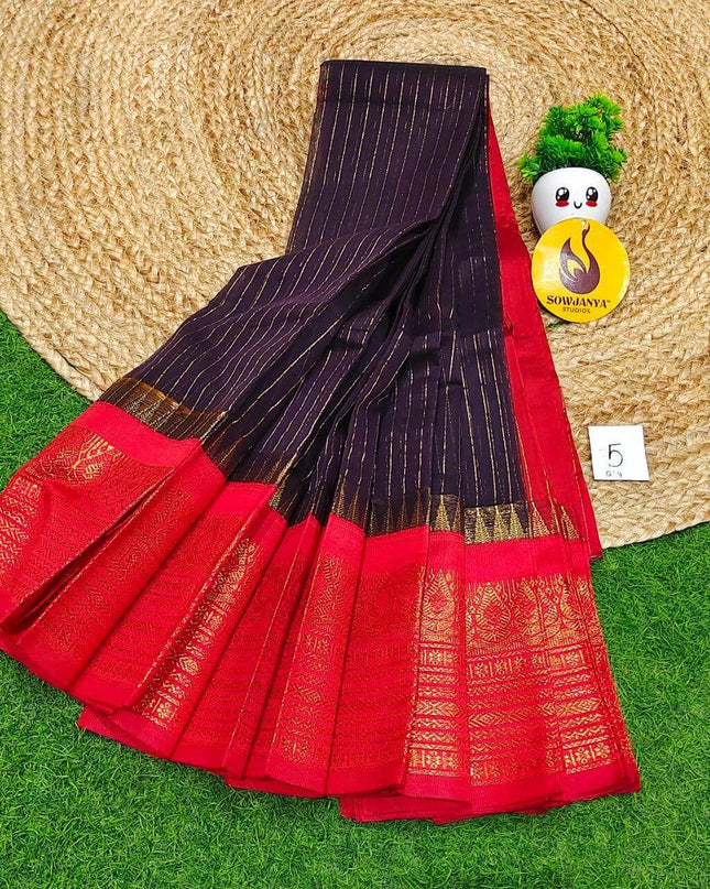 Seiko Gadwal Cotton Sarees -ROYAL5