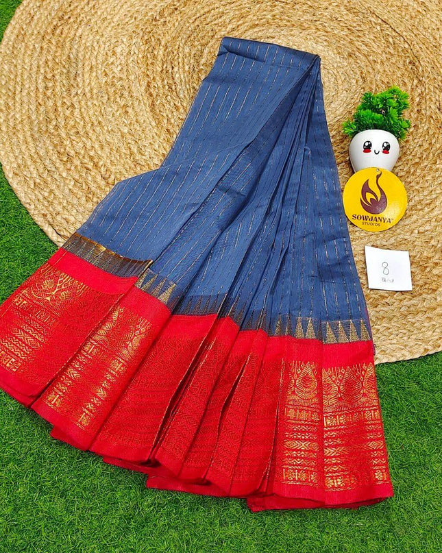 Seiko Gadwal Cotton Sarees -ROYAL8