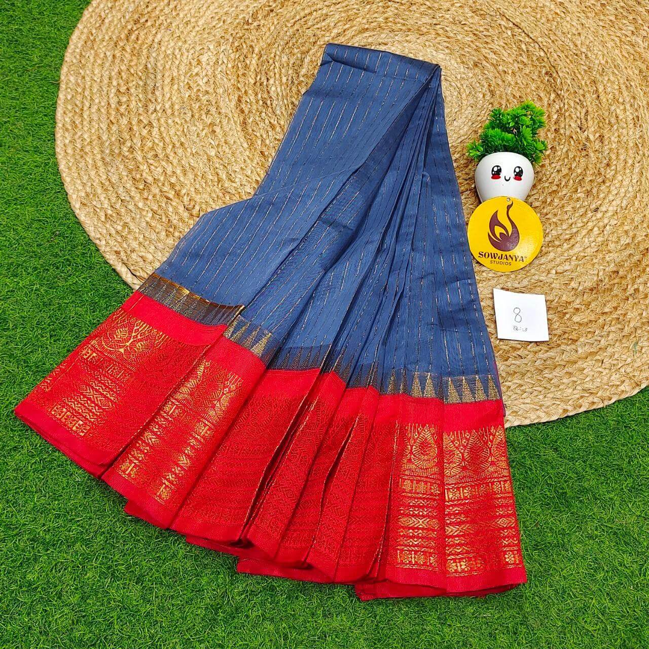 Seiko Gadwal Cotton Sarees -ROYAL8