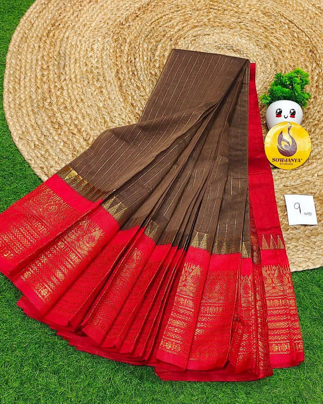 Seiko Gadwal Cotton Sarees -ROYAL9