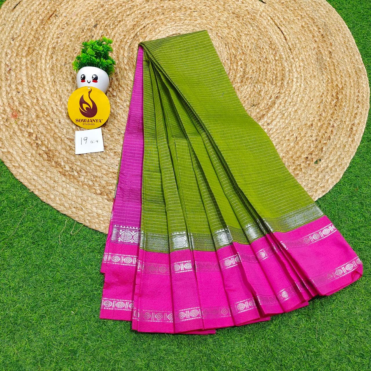 Seiko Gadwal Cotton Sarees -ROYAL19