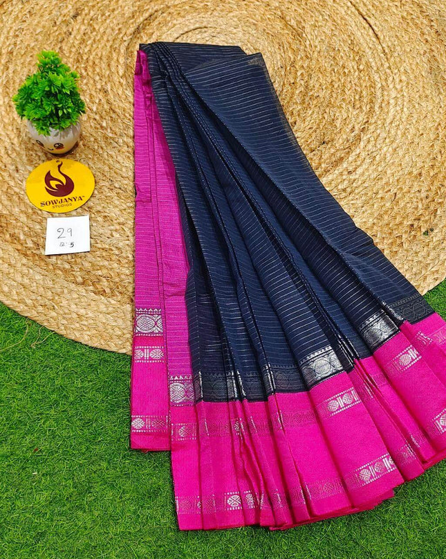 Seiko Gadwal Cotton Sarees -ROYAL29
