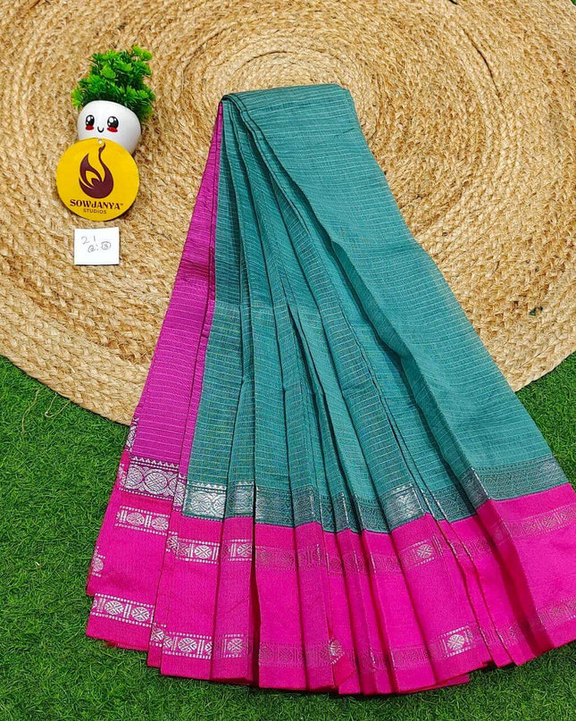 Seiko Gadwal Cotton Sarees -ROYAL21