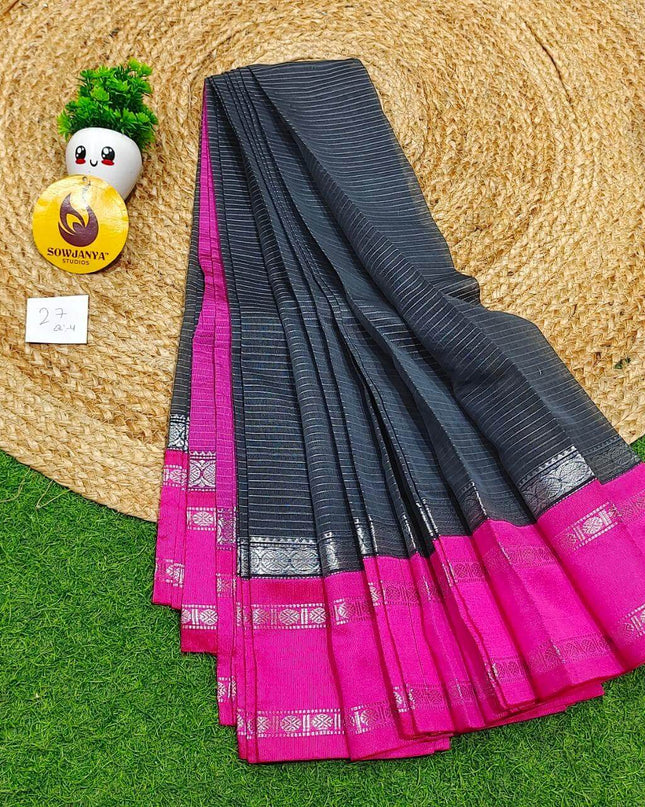 Seiko Gadwal Cotton Sarees -ROYAL27