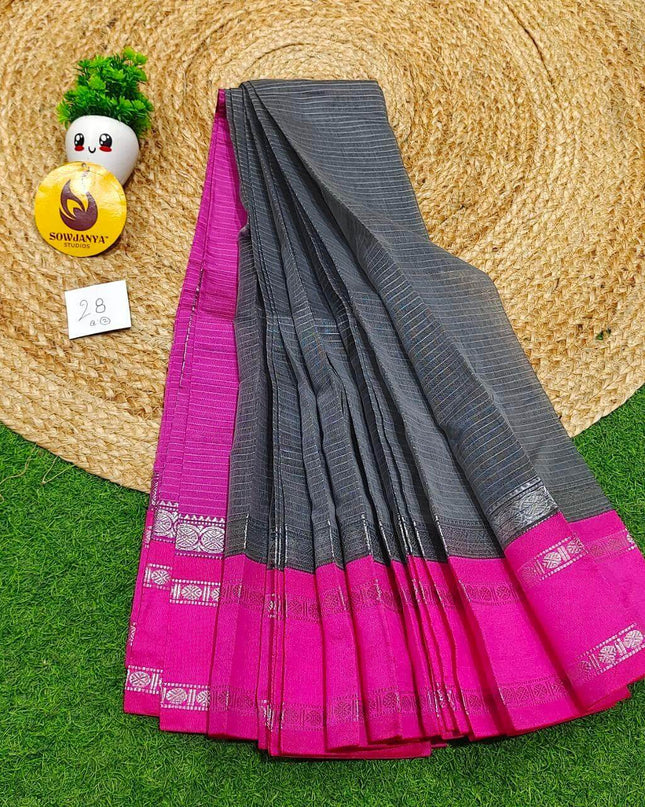 Seiko Gadwal Cotton Sarees -ROYAL28