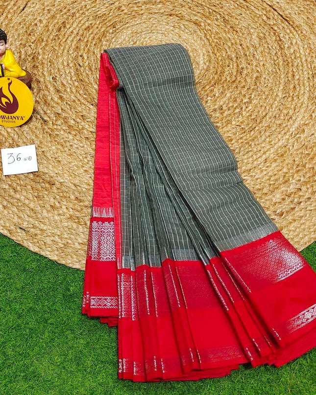 Seiko Gadwal Cotton Sarees -ROYAL36