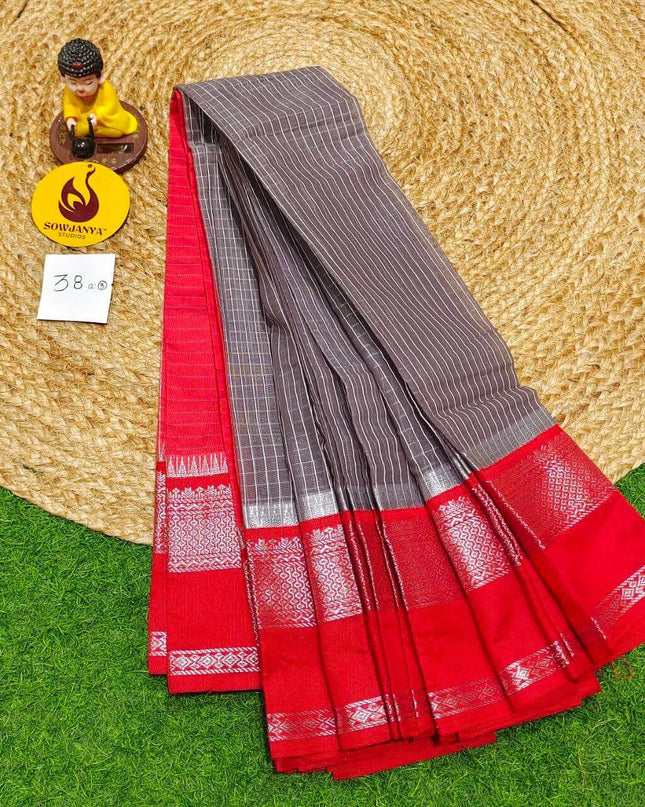 Seiko Gadwal Cotton Sarees -ROYAL38