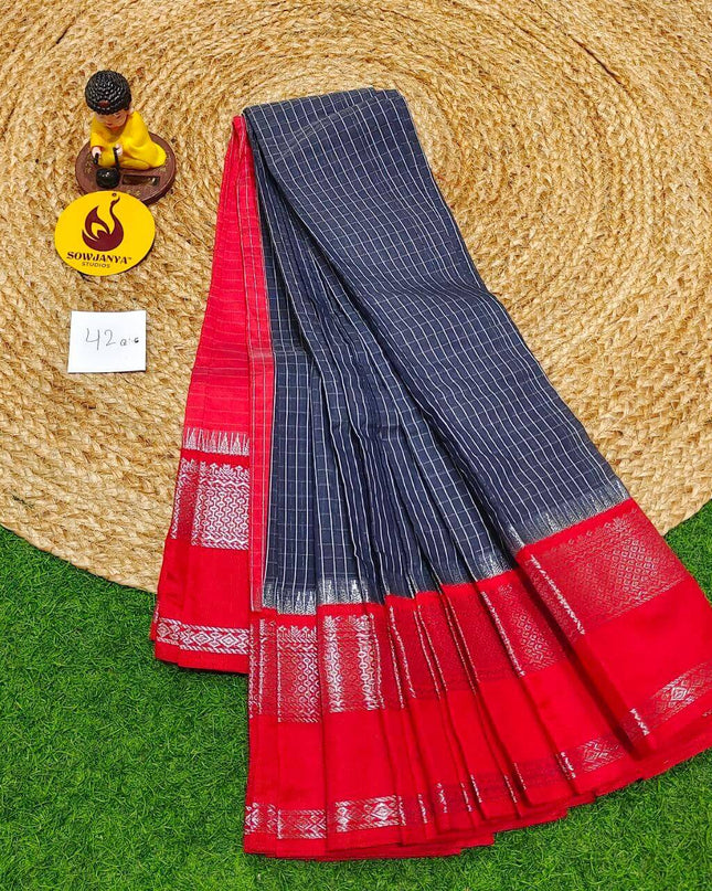 Seiko Gadwal Cotton Sarees -ROYAL42