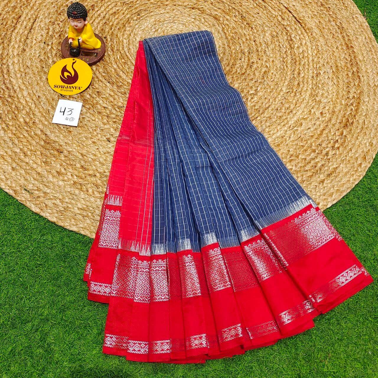 Seiko Gadwal Cotton Sarees -ROYAL43