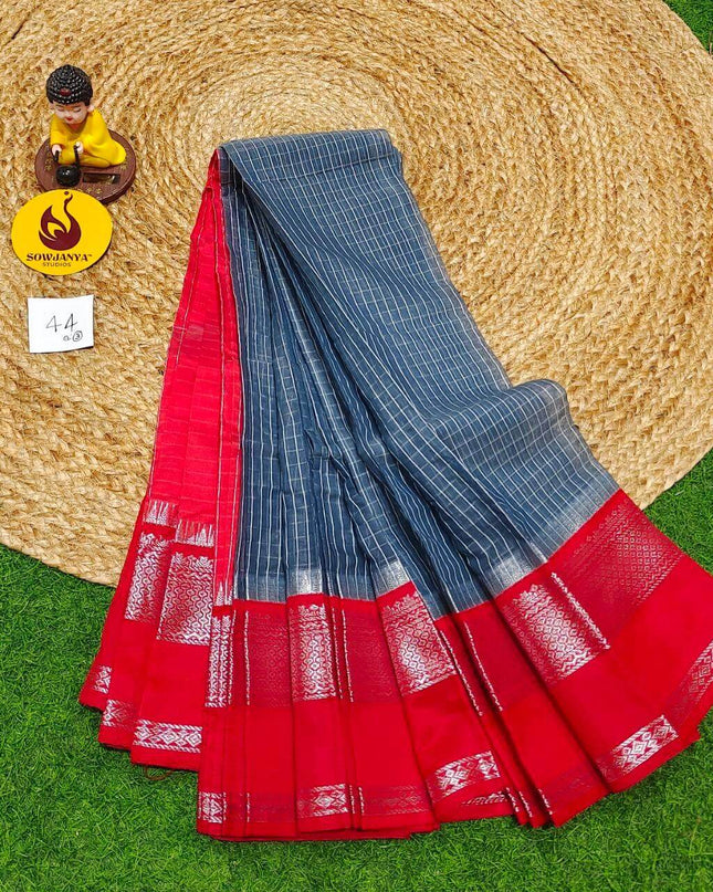 Seiko Gadwal Cotton Sarees -ROYAL44