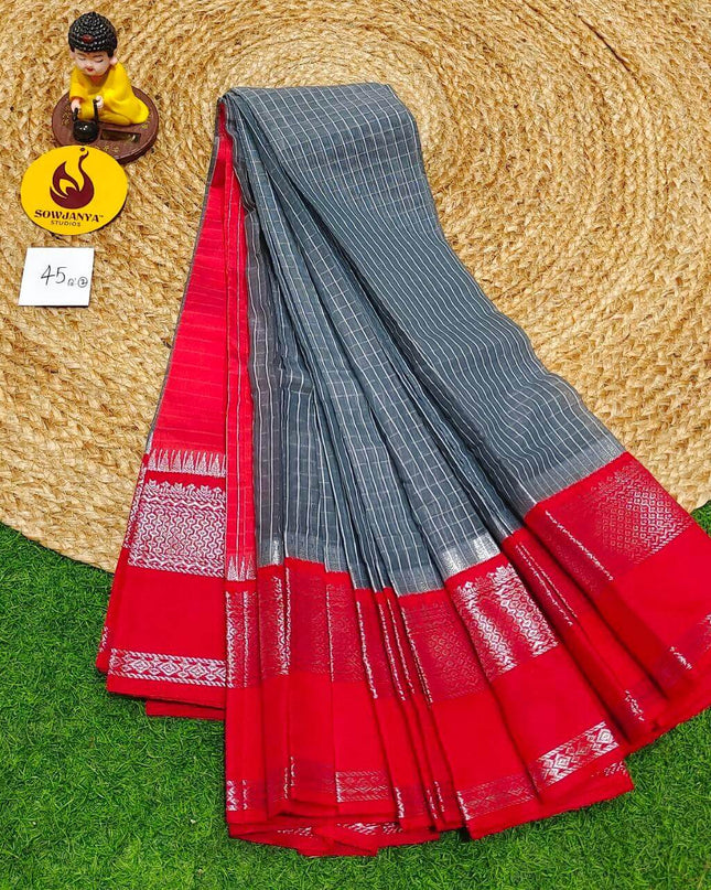 Seiko Gadwal Cotton Sarees -ROYAL45
