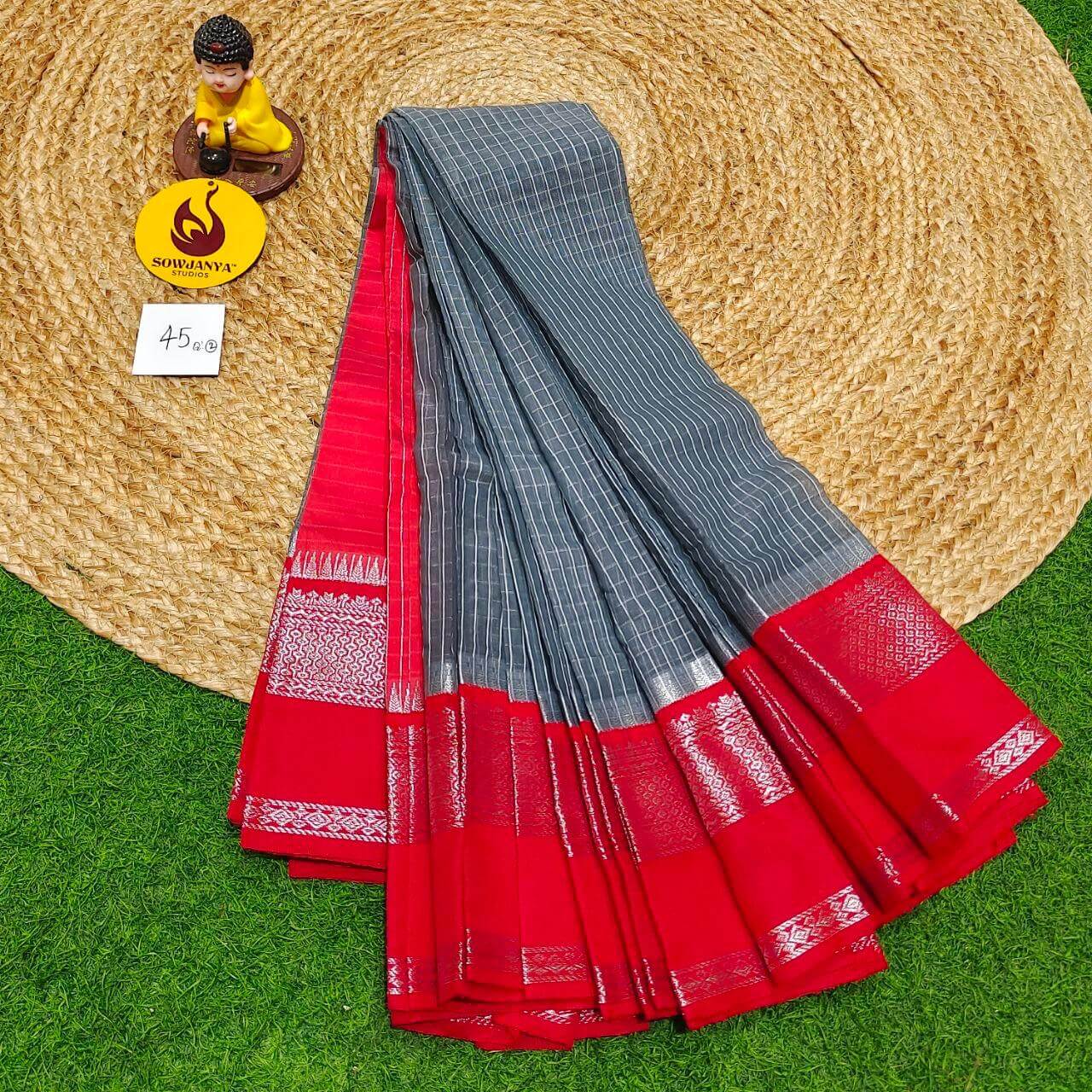 Seiko Gadwal Cotton Sarees -ROYAL45