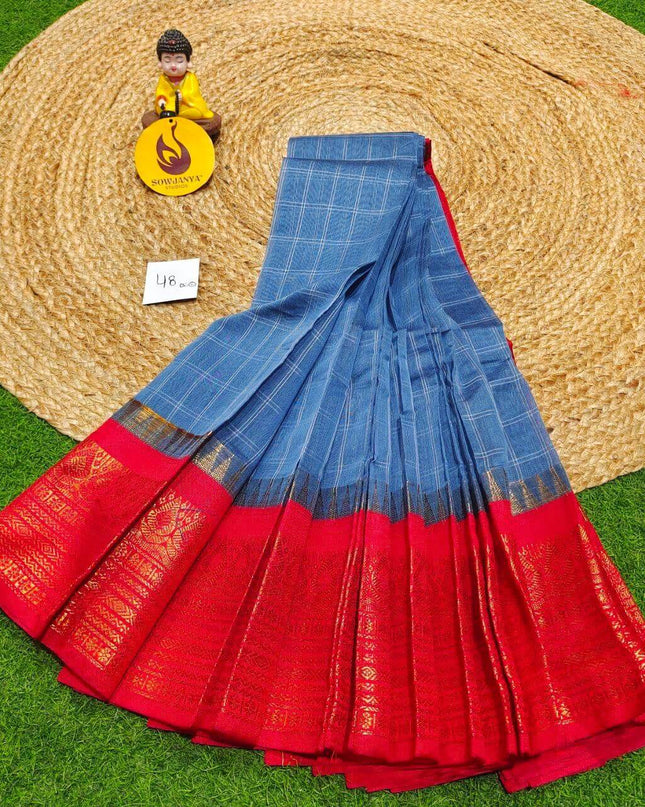 Seiko Gadwal Cotton Sarees -ROYAL48