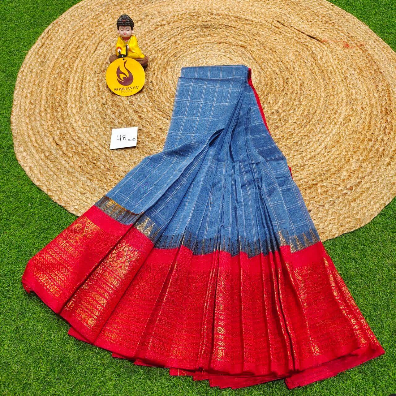 Seiko Gadwal Cotton Sarees -ROYAL48