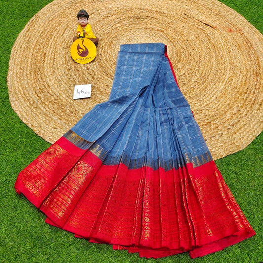 Seiko Gadwal Cotton Sarees -ROYAL48